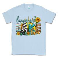 Dusty Blue living on lake time Classic Tee - HRA Design Shop