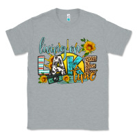 Heather Grey living on lake time Classic Tee - HRA Design Shop