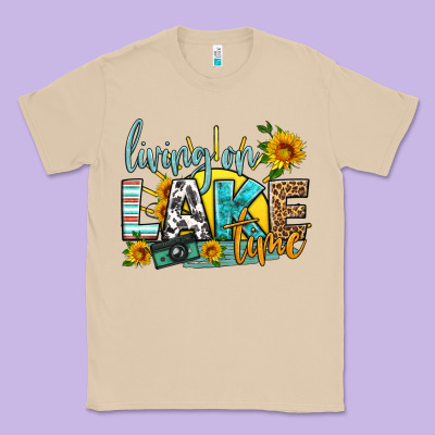 Living On Lake Time Classic Tee Designed By Hra Design Shop