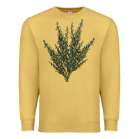 Antique Gold Botanical Sagebrush Illustrations Premium Sweatshirt - LillyAllenDesigns