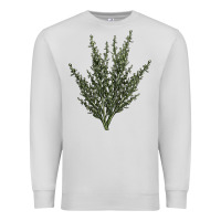 Dove Grey Botanical Sagebrush Illustrations Premium Sweatshirt - LillyAllenDesigns