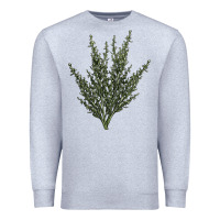 Heather Grey Botanical Sagebrush Illustrations Premium Sweatshirt - LillyAllenDesigns