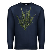 Navy Botanical Sagebrush Illustrations Premium Sweatshirt - LillyAllenDesigns