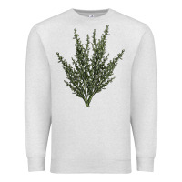 Oatmeal Heather Botanical Sagebrush Illustrations Premium Sweatshirt - LillyAllenDesigns