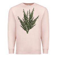 Pale Pink Botanical Sagebrush Illustrations Premium Sweatshirt - LillyAllenDesigns