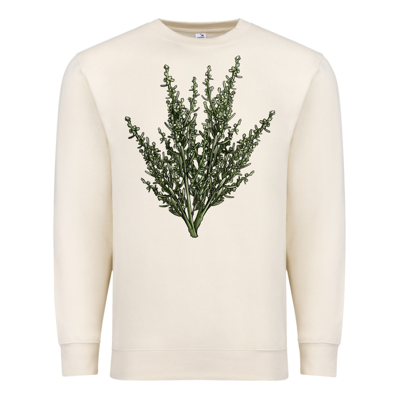 Botanical Sagebrush Illustrations Premium Sweatshirt by LillyAllenDesigns | Teevron