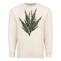 Sandshell Botanical Sagebrush Illustrations Premium Sweatshirt - LillyAllenDesigns