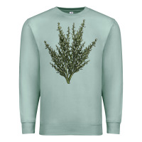 Seafoam Botanical Sagebrush Illustrations Premium Sweatshirt - LillyAllenDesigns