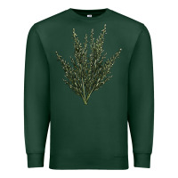 Sports Green Botanical Sagebrush Illustrations Premium Sweatshirt - LillyAllenDesigns