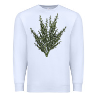 White Botanical Sagebrush Illustrations Premium Sweatshirt - LillyAllenDesigns