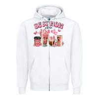White best mom ever floral coffee cups Zipper Hoodie - JahusDesignShop