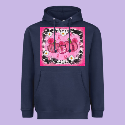Breast Cancer Pumpkins Heavyweight Hoodie Designed By Adodesignshop