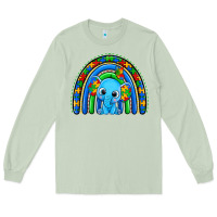 Matcha autism elephant rainbow Long Sleeve Tee - Zillion Design Studio
