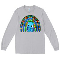 Moon Dust autism elephant rainbow Long Sleeve Tee - Zillion Design Studio