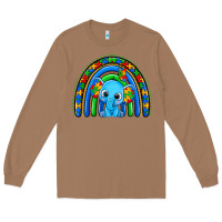 Toasted Coconut autism elephant rainbow Long Sleeve Tee - Zillion Design Studio