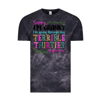 Cloud Black sorry im cranky im going through my terrible thirties right now Vintage Tee - texasbilliewilder