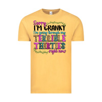 Vintage Mustard sorry im cranky im going through my terrible thirties right now Vintage Tee - texasbilliewilder