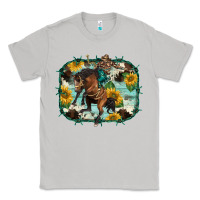 Moon Dust western rodeo horse cowhide sunflowers Classic Tee - BarkalooDesign