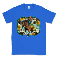 True Royal western rodeo horse cowhide sunflowers Classic Tee - BarkalooDesign