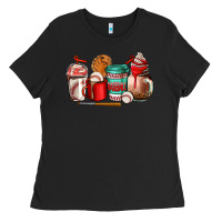 Black baseball coffee cup Ladies Tee - AdoDesignShop