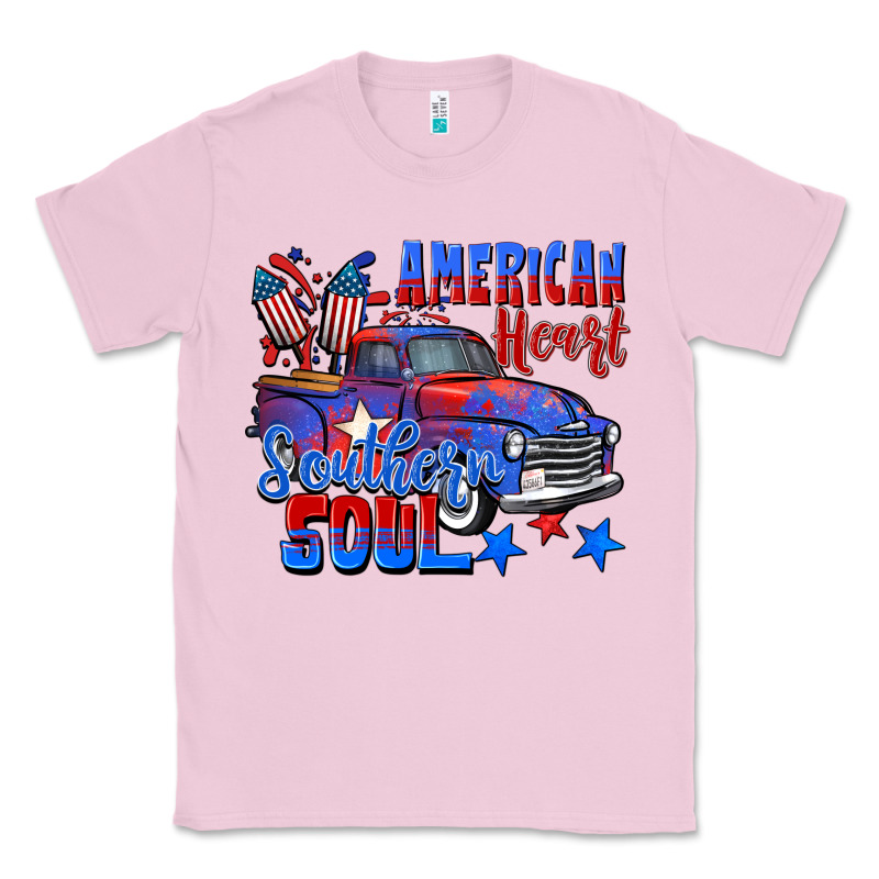 American Heart Southern Soul Truck 4th Of July Classic Tee by CowGirlArtShop | Teevron
