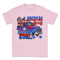 Bubblegum Pink American heart southern soul truck 4th of july Classic Tee - CowGirlArtShop