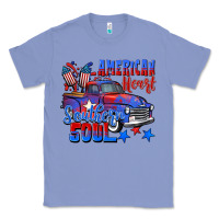 Colony Blue American heart southern soul truck 4th of july Classic Tee - CowGirlArtShop