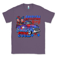 Lavender American heart southern soul truck 4th of july Classic Tee - CowGirlArtShop