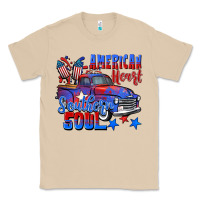Mushroom American heart southern soul truck 4th of july Classic Tee - CowGirlArtShop