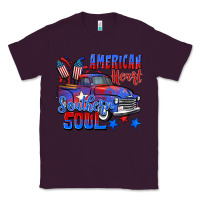 Plum American heart southern soul truck 4th of july Classic Tee - CowGirlArtShop