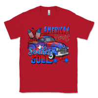Red American heart southern soul truck 4th of july Classic Tee - CowGirlArtShop