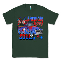 Sports Green American heart southern soul truck 4th of july Classic Tee - CowGirlArtShop