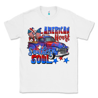 White American heart southern soul truck 4th of july Classic Tee - CowGirlArtShop