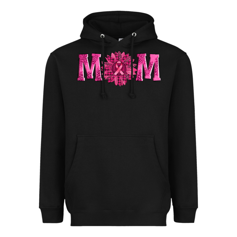 Breast Cancer Mom Sunflower Heavyweight Hoodie by AdoDesignShop | Teevron