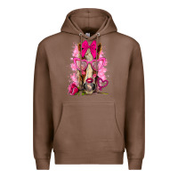 Chestnut valentines day horse with sunglasses Premium Hoodie - NancyCooperArtShop