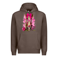 Coffee valentines day horse with sunglasses Premium Hoodie - NancyCooperArtShop