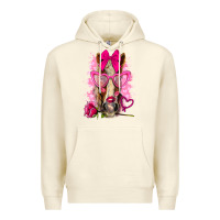 Sandshell valentines day horse with sunglasses Premium Hoodie - NancyCooperArtShop