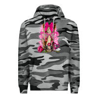 Slate Camo valentines day horse with sunglasses Premium Hoodie - NancyCooperArtShop