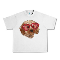 Lunar Rock toy poodle with love glasses Urban Heavy Tee - RanaPortraitStore
