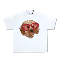 White toy poodle with love glasses Urban Heavy Tee - RanaPortraitStore