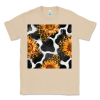 Mushroom cowhide leopard sunflower seamless pattern Classic Tee - BundleAndBundleShop