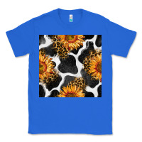 True Royal cowhide leopard sunflower seamless pattern Classic Tee - BundleAndBundleShop