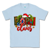 Dusty Blue Christmas popi claus Classic Tee - FaDigitalArtStudio