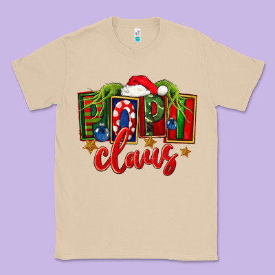 Christmas Popi Claus Classic Tee Designed By Fadigitalartstudio