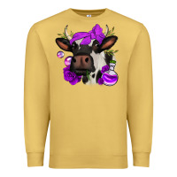 Antique Gold halloween roses cow Premium Sweatshirt - Jasminsmagicworld