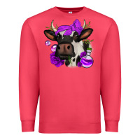 Cardinal halloween roses cow Premium Sweatshirt - Jasminsmagicworld
