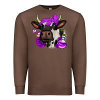 Chestnut halloween roses cow Premium Sweatshirt - Jasminsmagicworld