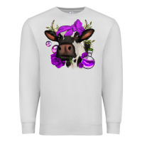 Dove Grey halloween roses cow Premium Sweatshirt - Jasminsmagicworld