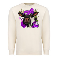 Sandshell halloween roses cow Premium Sweatshirt - Jasminsmagicworld