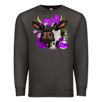Smoke halloween roses cow Premium Sweatshirt - Jasminsmagicworld